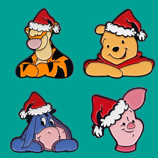 Christmas Cartoon Enamel Pins Brooches Fashion Jewelry Gifts