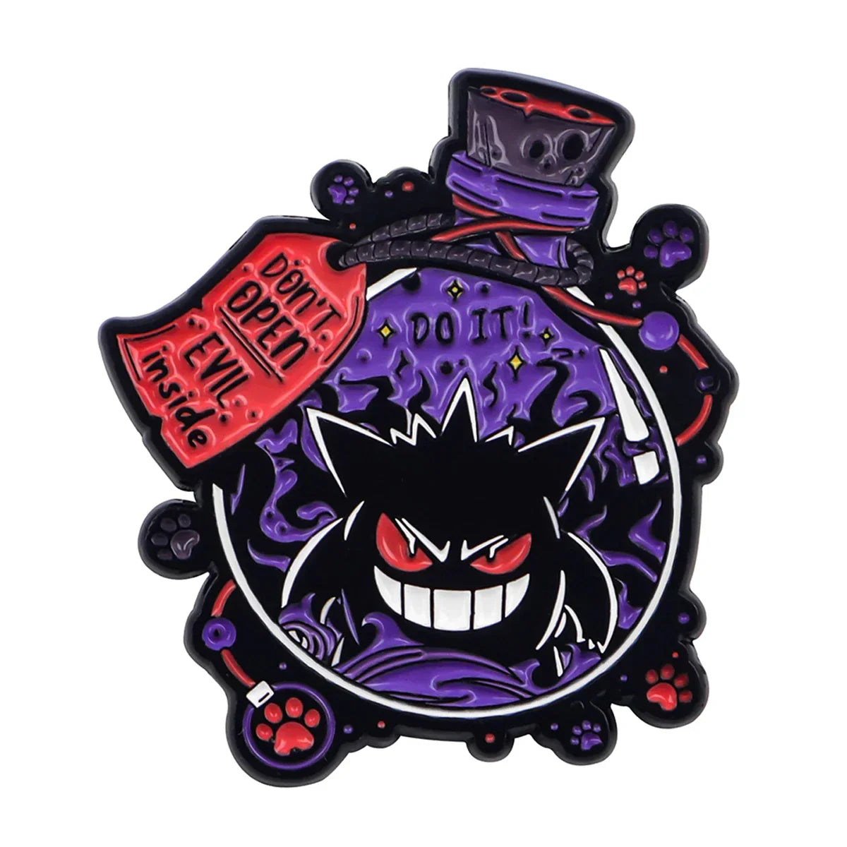 Black Cat Enamel Pin Brooch Witch Jewelry Halloween Gift