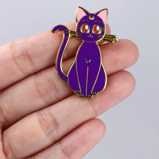 Cute Anime Animal Enamel Pins Cartoon Brooch Lapel Badges Jewelry Gifts