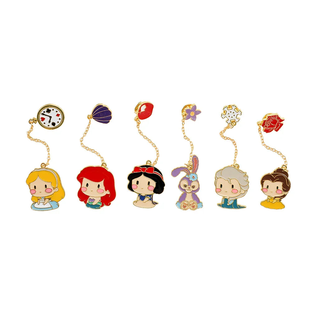 6 Pcs StellaLou Enamel Pin Set - Cute Princess Brooch Jewelry for Clothing & Backpacks