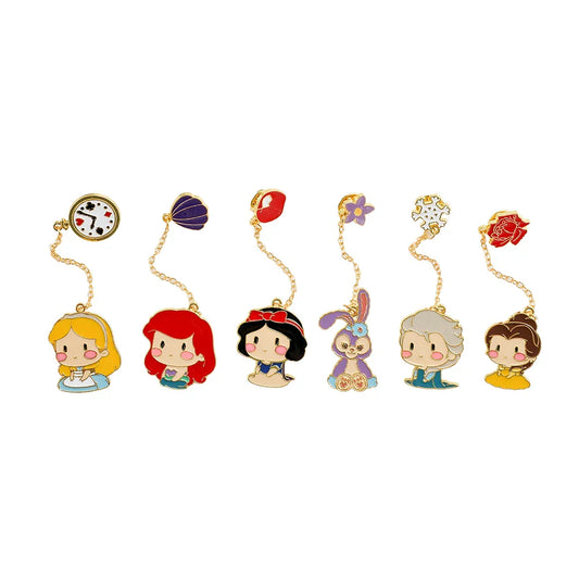 6 Pcs StellaLou Enamel Pin Set - Cute Princess Brooch Jewelry for Clothing & Backpacks
