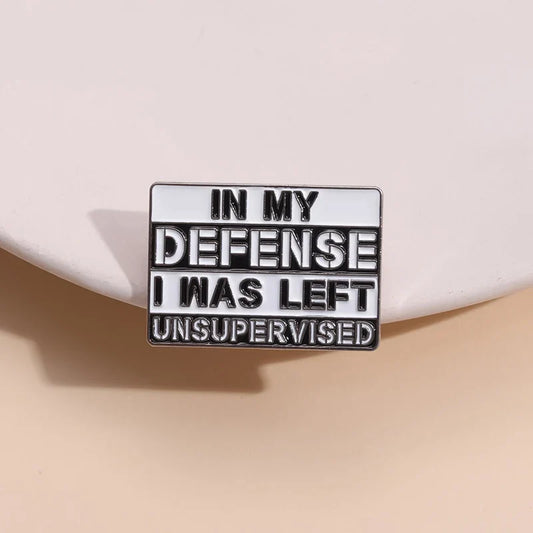 Unsupervised Sarcastic Enamel Pin Brooch Lapel Badge Wholesale Gift