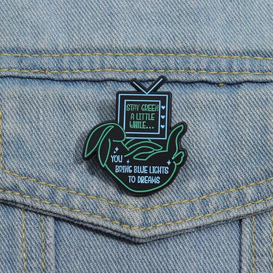 Singer Music Album Enamel Pins Custom Song Lyrics Brooches Lapel Badges Jewelry Gift for Fans