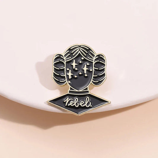 Sci-Fi Adventure Movie Enamel Pins Retro Gothic Heroine Brooch Lapel Badge Wholesale Jewelry Gift