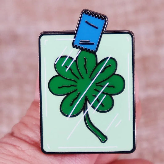 Futurama Seven Leaf Clover Enamel Pin Backpack Lapel Shirt Bag Gift