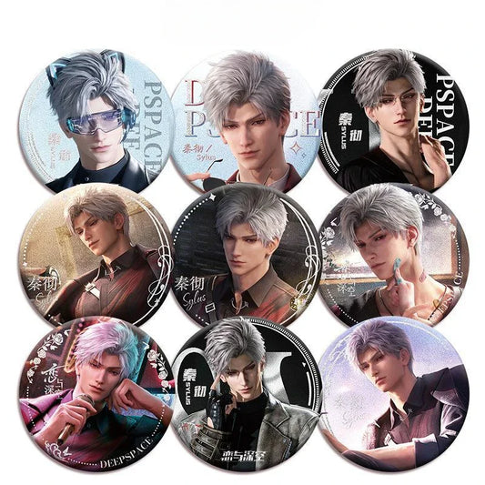 Hot Game Love Deepspace Qinche Sylus Cosplay Badge Brooch Backpack Decoration Jewelry Gift