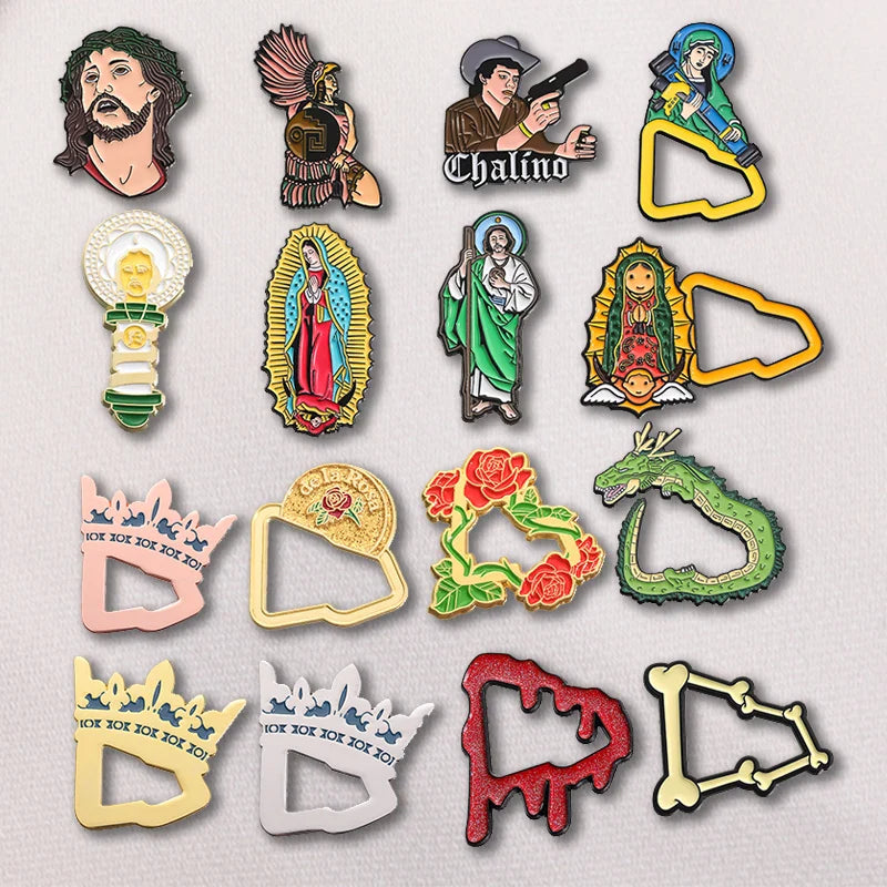 Retro Metal Enamel Pins Hat Lapel Bag Badge Golf Cap Basketball Clip Jewelry Accessories