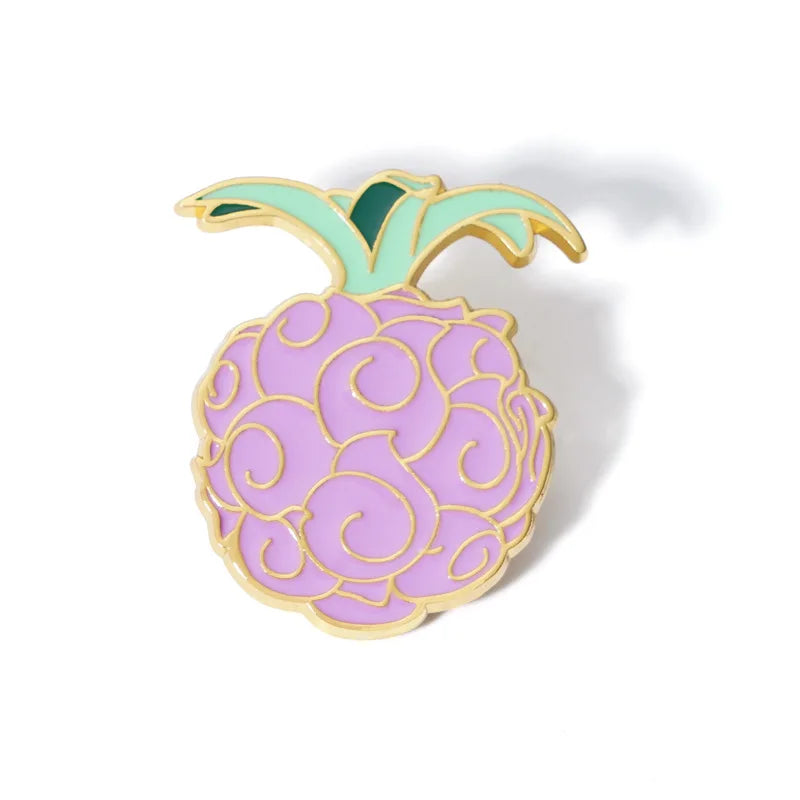 Anime Enamel Pins Cute Fruit Brooch Colorful Lapel Badge Jewelry Gifts