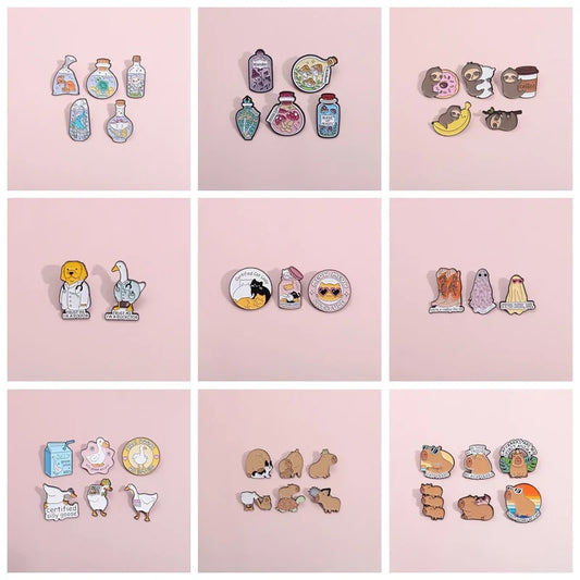 Trust Me I'm A Doctor Enamel Pins Set - Cute Animal Lapel Badges Wholesale