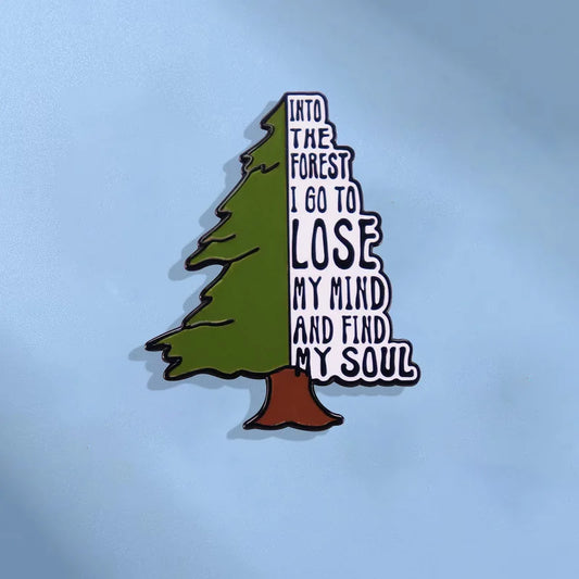 Fashionable Pine Enamel Brooch Lapel Pin Jewelry Gift