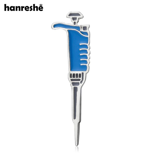 Hanreshe Science Lab Pipette Enamel Pin Brooch Jewelry