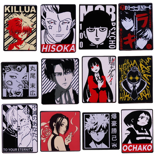 Anime Lapel Pins Brooches for Backpacks and Clothes Jewelry Accessories