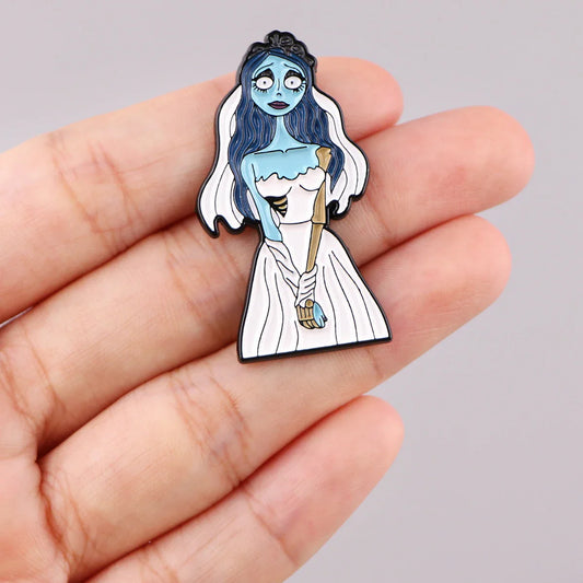 Halloween Horror Enamel Pins Animated Movie Brooch Lapel Badges Fashion Jewelry Accessories Gifts