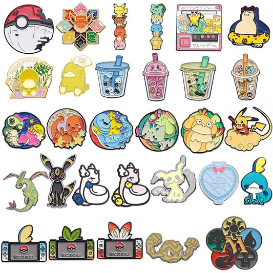 Anime Enamel Pins for Backpacks - Metal Fashion Brooches Jewelry Accessories