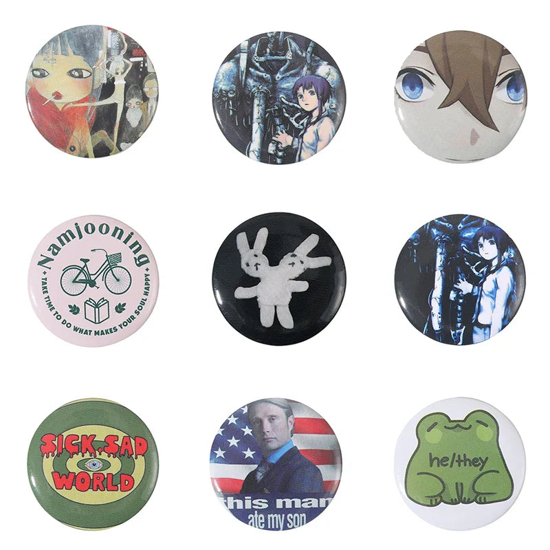 Anime Cartoon Character Pin Badges Brooch Lapel Backpack Jewelry Gift