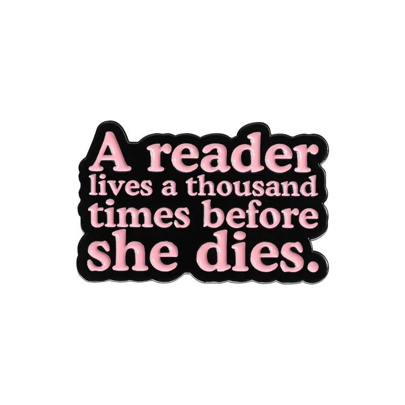 Coffee Book Lover Enamel Pins Brooch Lapel Badge Jewelry Gift
