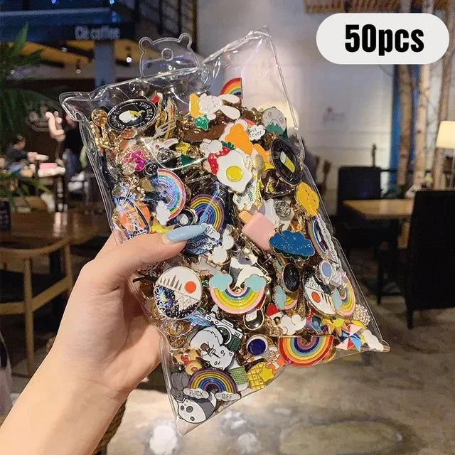 Cute Cartoon Enamel Pin Brooches for Kids and Women - Metal Jewelry in Various Shapes