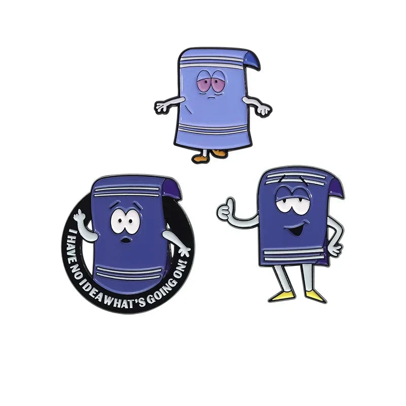 Comedy Anime Magic Towel Enamel Pin Brooch Backpack Lapel Badge Jewelry Gift