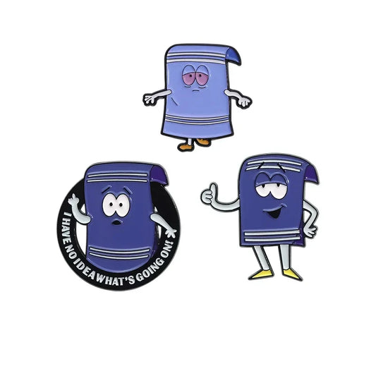 Comedy Anime Magic Towel Enamel Pin Brooch Backpack Lapel Badge Jewelry Gift
