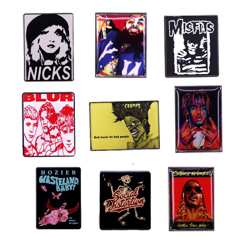 Rock Band Music Album Singer Logo Pin Badge Denim Jacket Accessory Fan Gift