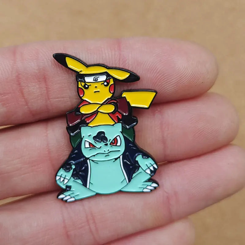 Pikachu Bulbasaur Enamel Pins Kawaii Brooch Lapel Badges Fashion Jewelry Gifts