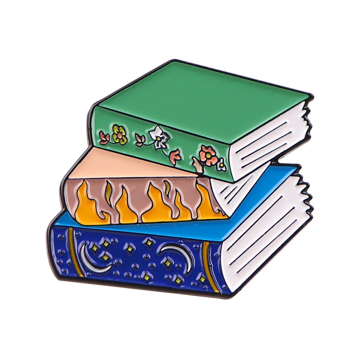 Story Books Enamel Lapel Pins for Backpacks and Clothes Jewelry Gifts