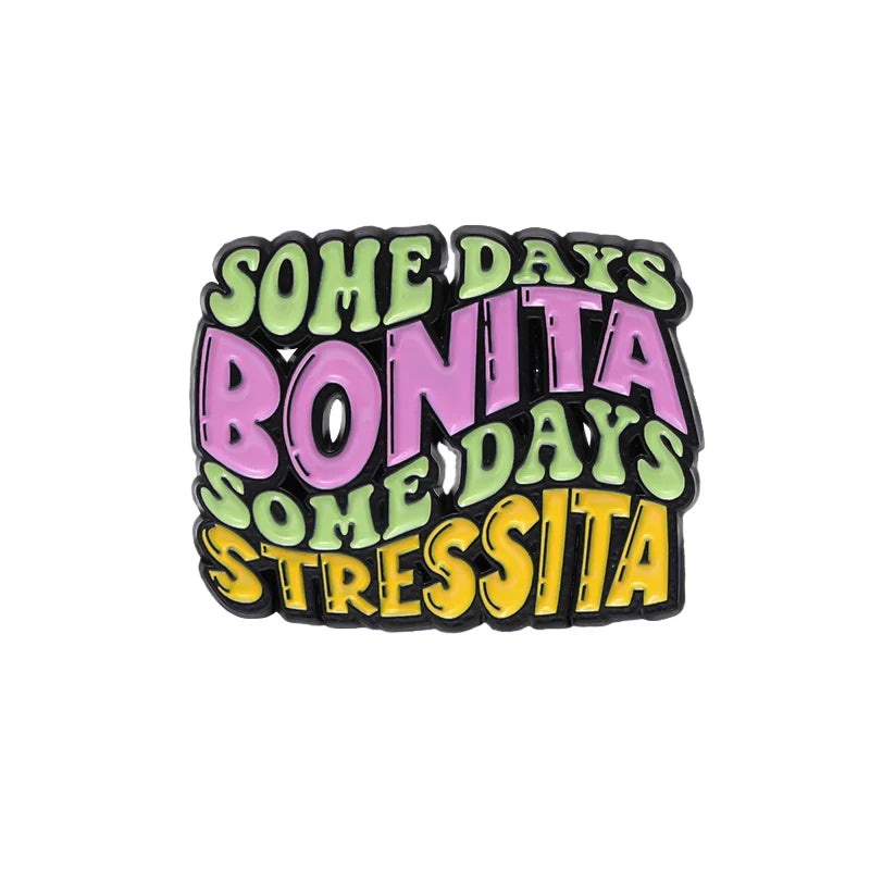 Okey Funny Quote Enamel Pin Inspirational Friends Brooch Badge Jewelry Gift