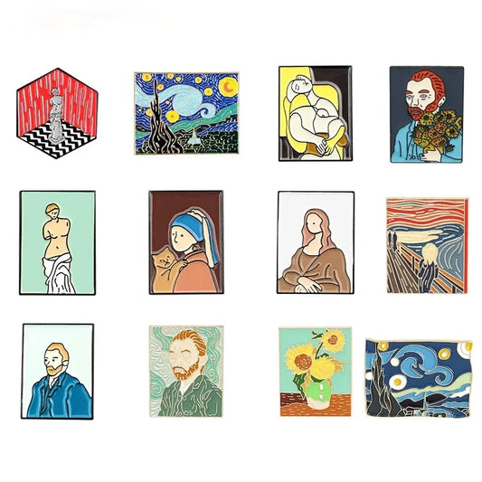 Vincent Van Gogh Venus De Milo Enamel Pin Collection - Artist Gift