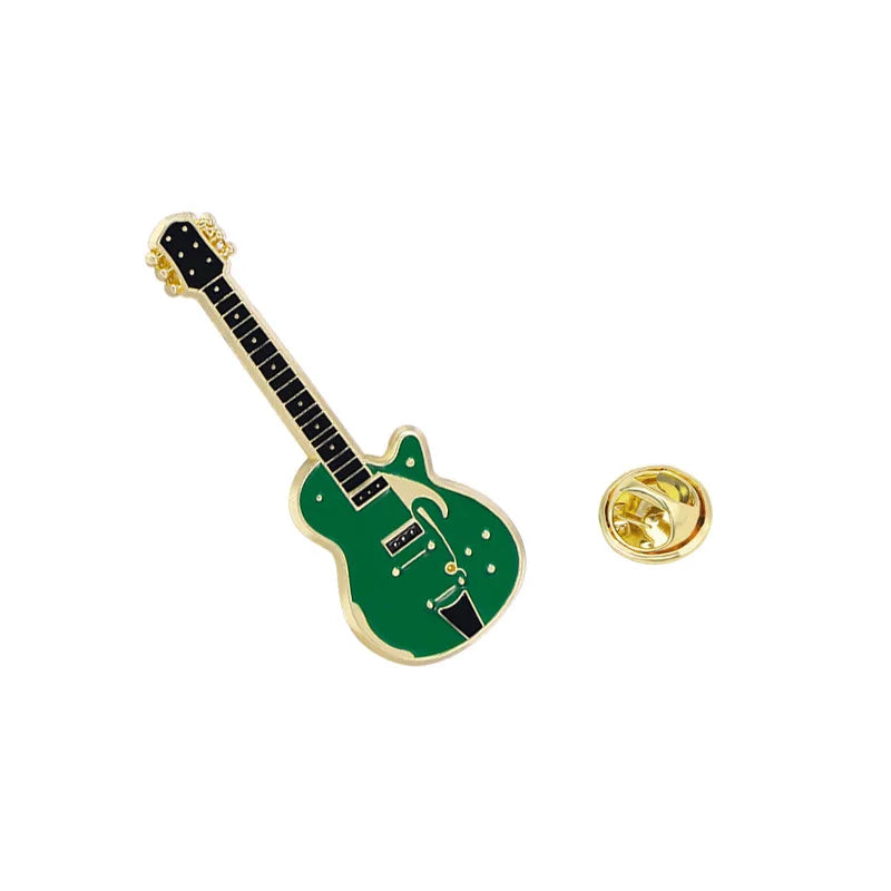Electric Guitar Brooch Violin Pin Badge for Clothing and Bags