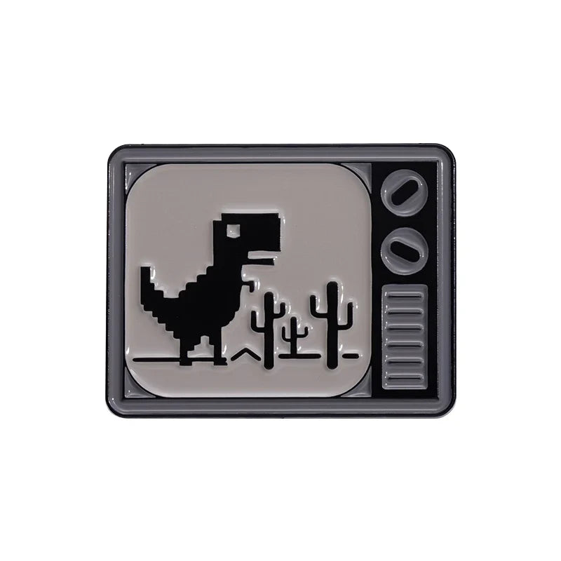 Pixel Dinosaur Enamel Pin Brooch Badge Jewelry Lapel Backpack Hat Accessories Wholesale