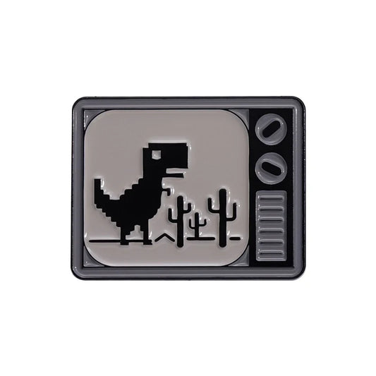Pixel Dinosaur Enamel Pin Brooch Badge Jewelry Lapel Backpack Hat Accessories Wholesale