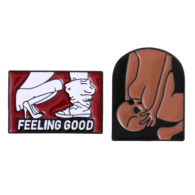 Feeling Good Enamel Pin Badge Lapel Jewelry Gift Wholesale