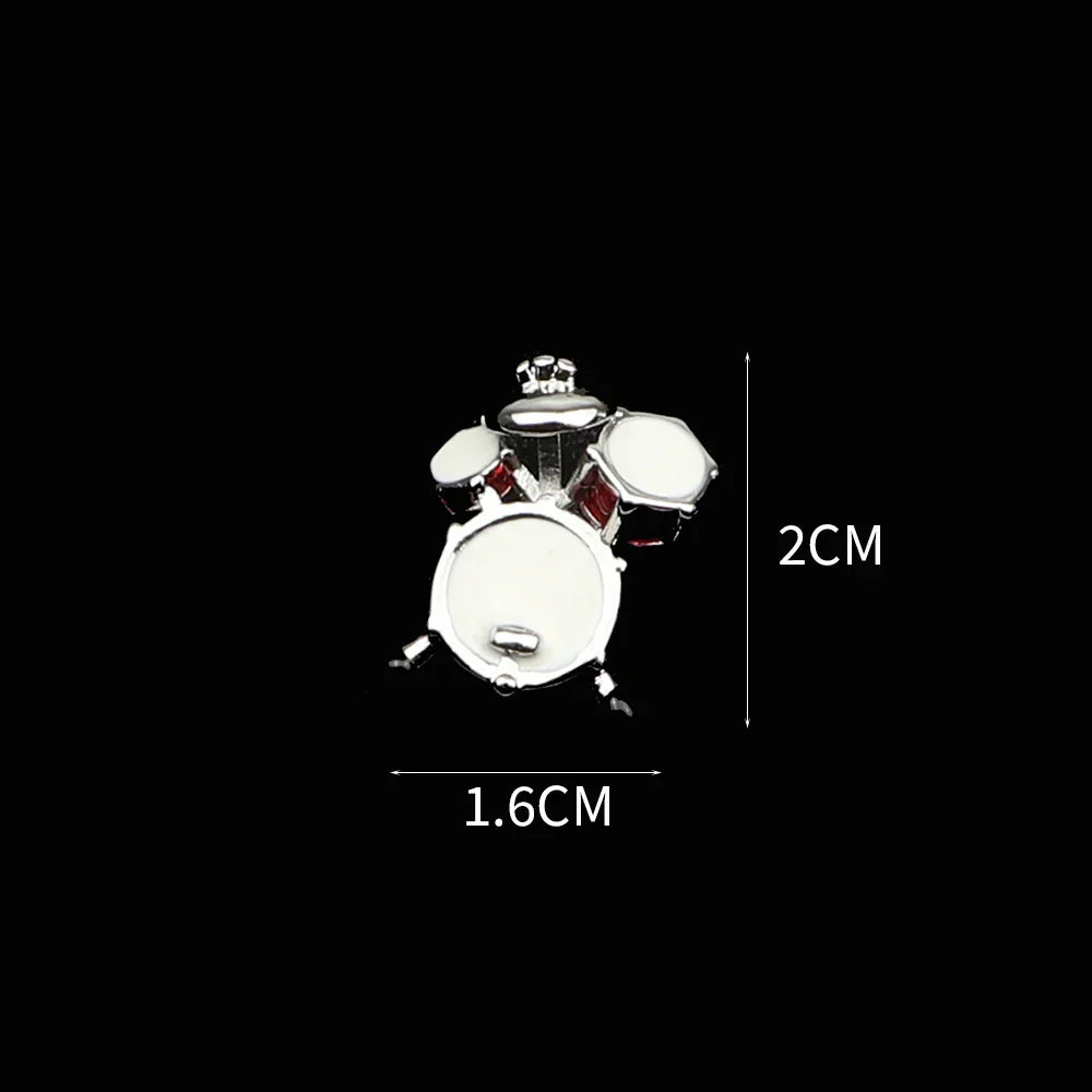 Saxophone Guitar Music Note Lapel Pin Jewelry Accessory Gift