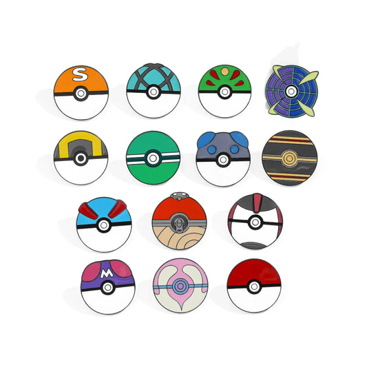 Poké Ball Enamel Pin Set - Cartoon Brooch Badge Accessories