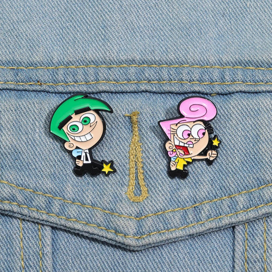 Anime Character Enamel Pins Brooches Lapel Badges Cartoon Jewelry Gift for Kids Friends