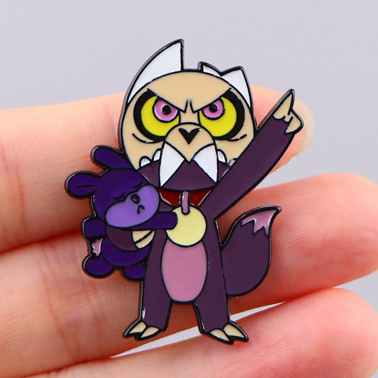 Angry Dog Enamel Pin Cartoon Brooch Lapel Badge Metal Jewelry Accessories Gifts