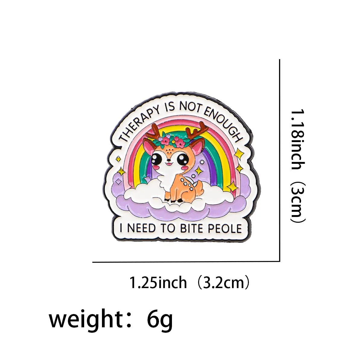 Rainbow Ghost Enamel Pin Cartoon Brooch for Backpacks and Clothes Jewelry Gifts