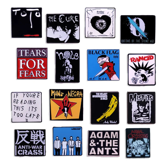 Rock Band Music Album Singer Logo Pin Badge Denim Jacket Accessory Fan Gift