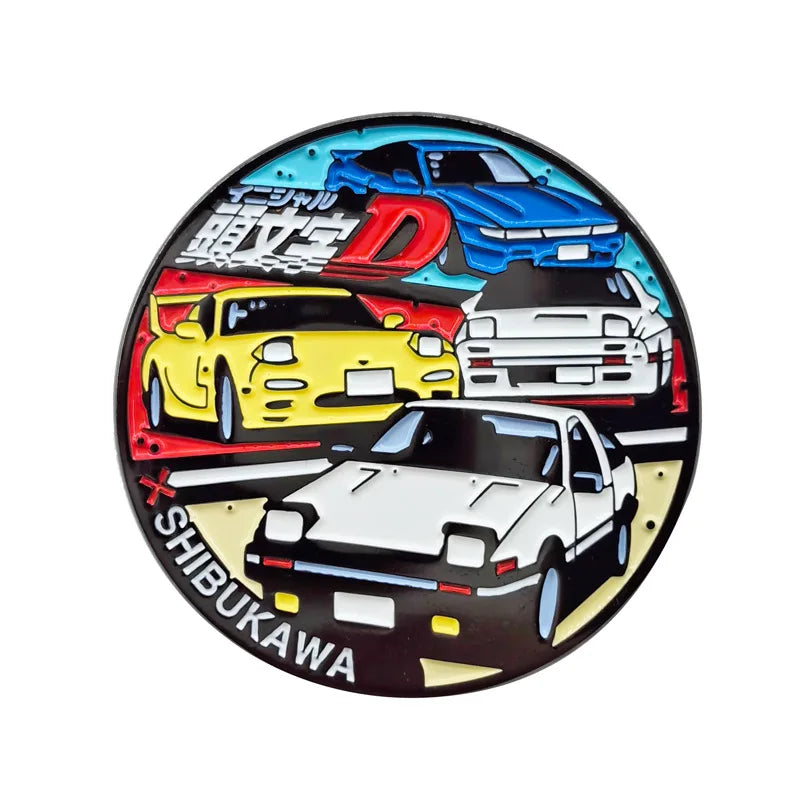 Racing Movie Enamel Pins Lapel Brooch Backpack Badges Metal Jewelry Gifts