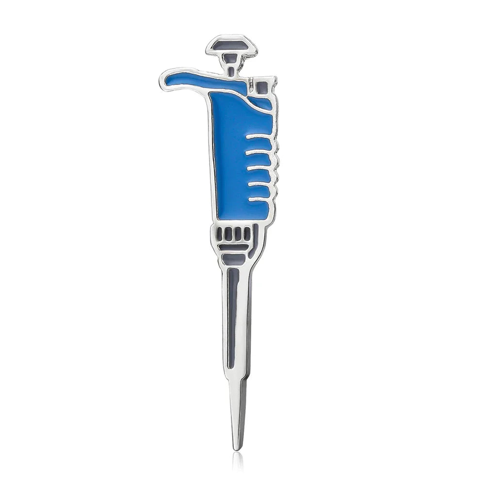 Hanreshe Science Lab Pipette Enamel Pin Brooch Jewelry