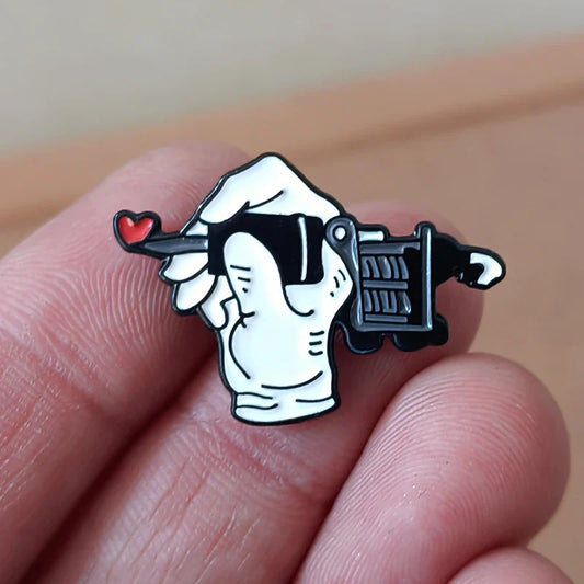 Tattoo Machine Enamel Pin Brooch Lapel Badge Jewelry Gift