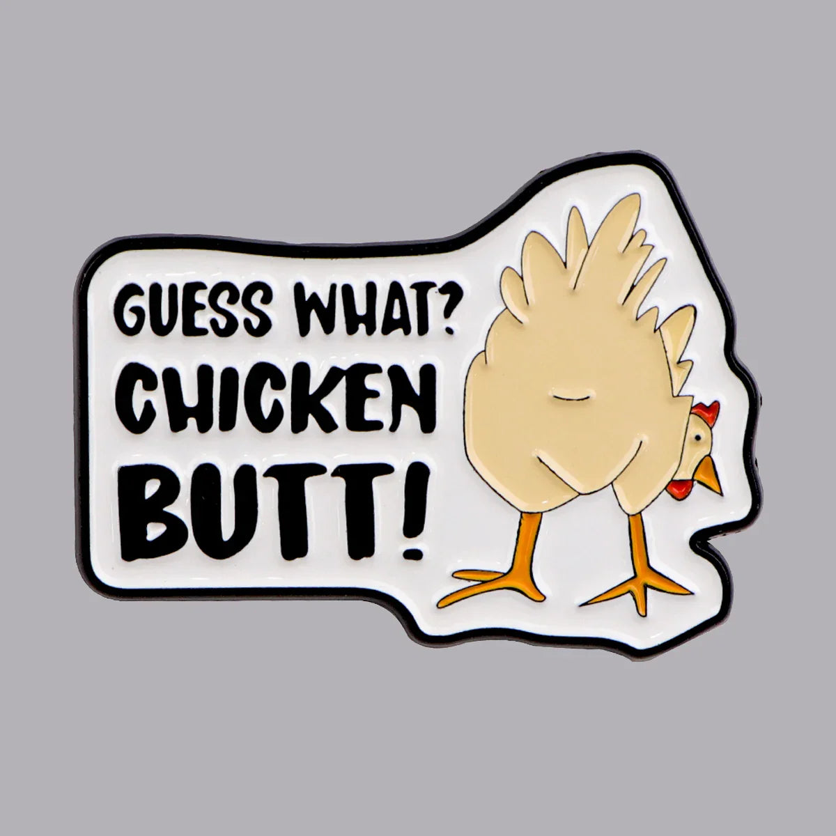 Funny Chicken Enamel Lapel Pin Brooch Badge for Backpack Clothes Accessories Gift