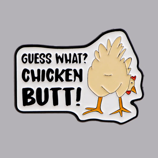 Funny Chicken Enamel Lapel Pin Brooch Badge for Backpack Clothes Accessories Gift