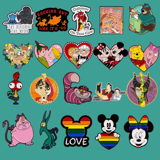 Kawaii Monster Enamel Pin Rainbow Badge Brooch Jewelry Gift