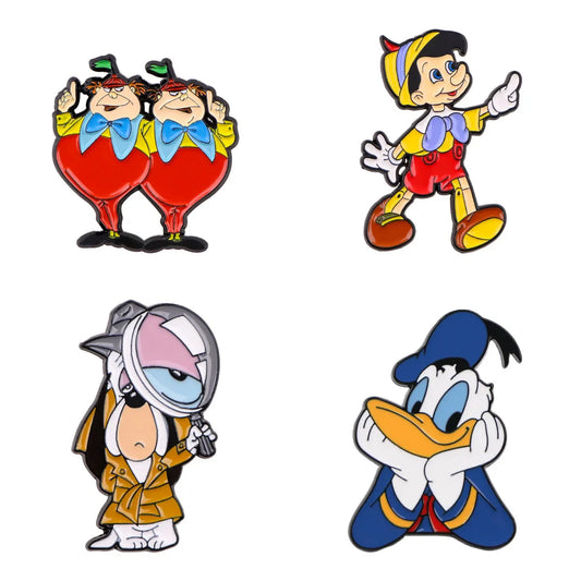 Cartoon Puppet Enamel Pin Lapel Brooch for Backpack, Clothes, Jewelry Gifts