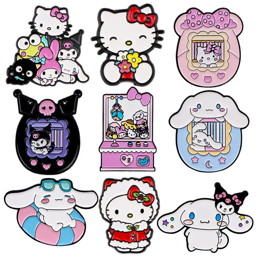 Cute Cat Enamel Pin Brooch Lapel Badge Fashion Jewelry Gift