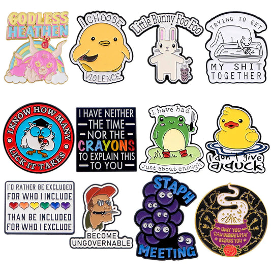 Animal Enamel Pin Brooches for Women Lapel Pins Badge Backpack Accessories Jewelry Gifts