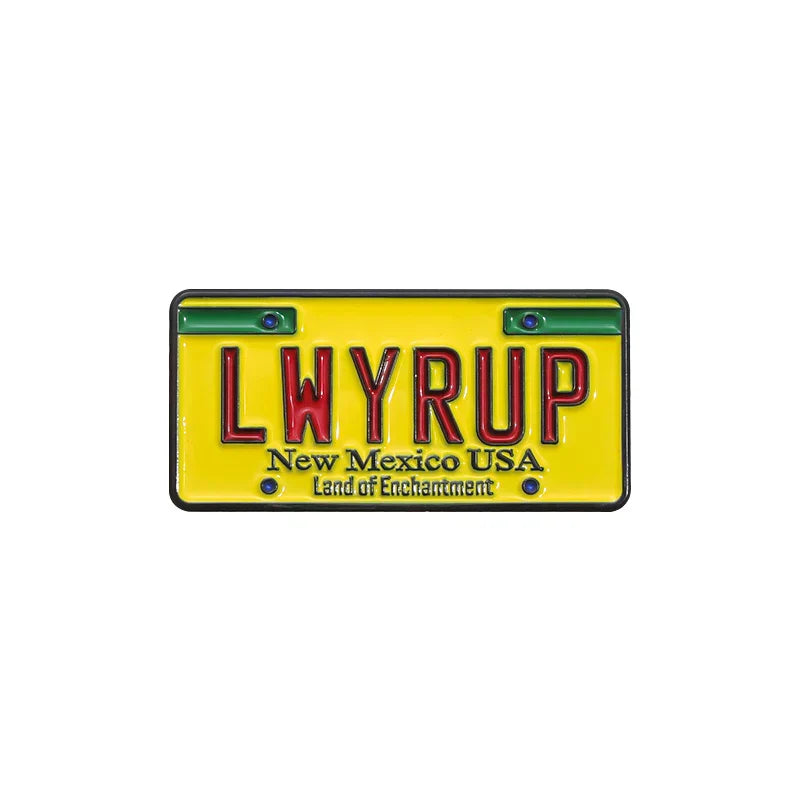 New Mexico License Plate Enamel Pins Gothic Jewelry Gift