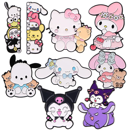 Cute Cat Anime Enamel Pin Brooch Lapel Badge Jewelry Gift