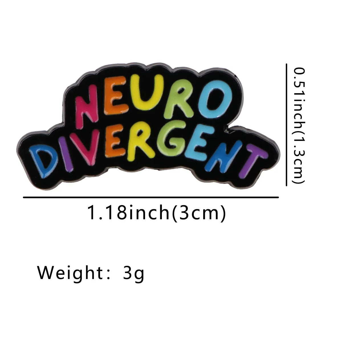 Neurodivergent Enamel Pins Series: Novelty Metal Badges for Jewelry Wholesale
